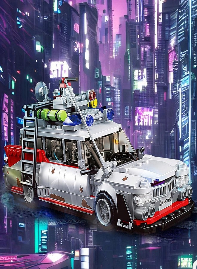 HI-REEKE Buster ECTO-1 Building Kit for Adult, Ghost Speed Champion Car Creator Building Blocks Toy Set Creator-605PCS - Image 2